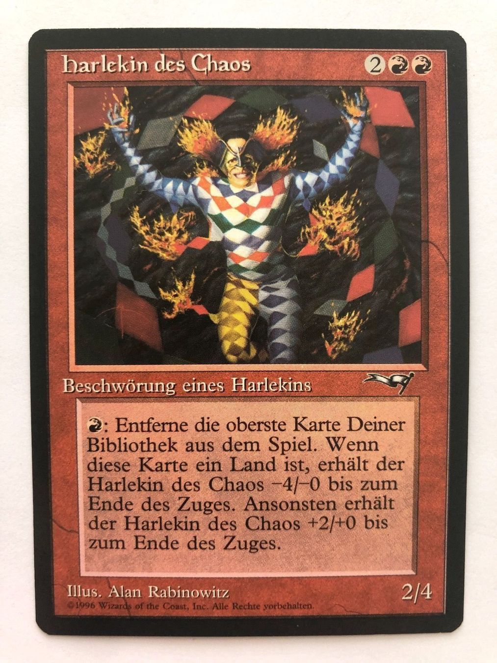 Cartoline: MTG - Harlekin des Chaos – Usato da Zürich venduto da T_H_O_M_A_S