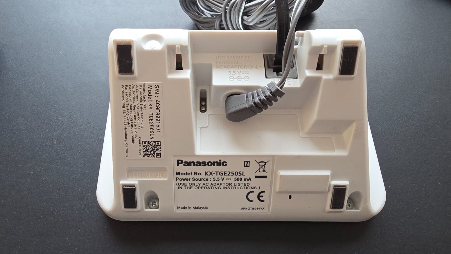 Panasonic Telefoni: Panasonic KX-TGE250SLN DECT Telefon – Usato da Malters venduto da mat_6102 1