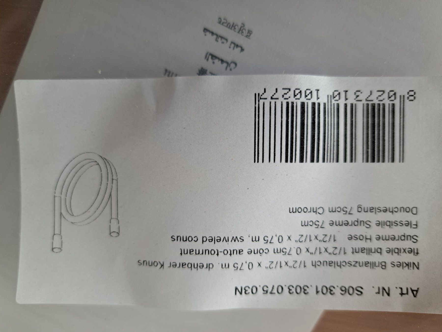 Tubi & Tubi flessibili: Schlauch 75cm – Nuovo e nell'imballaggio originale da Tegerfelden venduto da Spick67 1