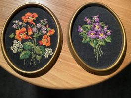 Bilder Stickerei, Handarbeit, Geschwister