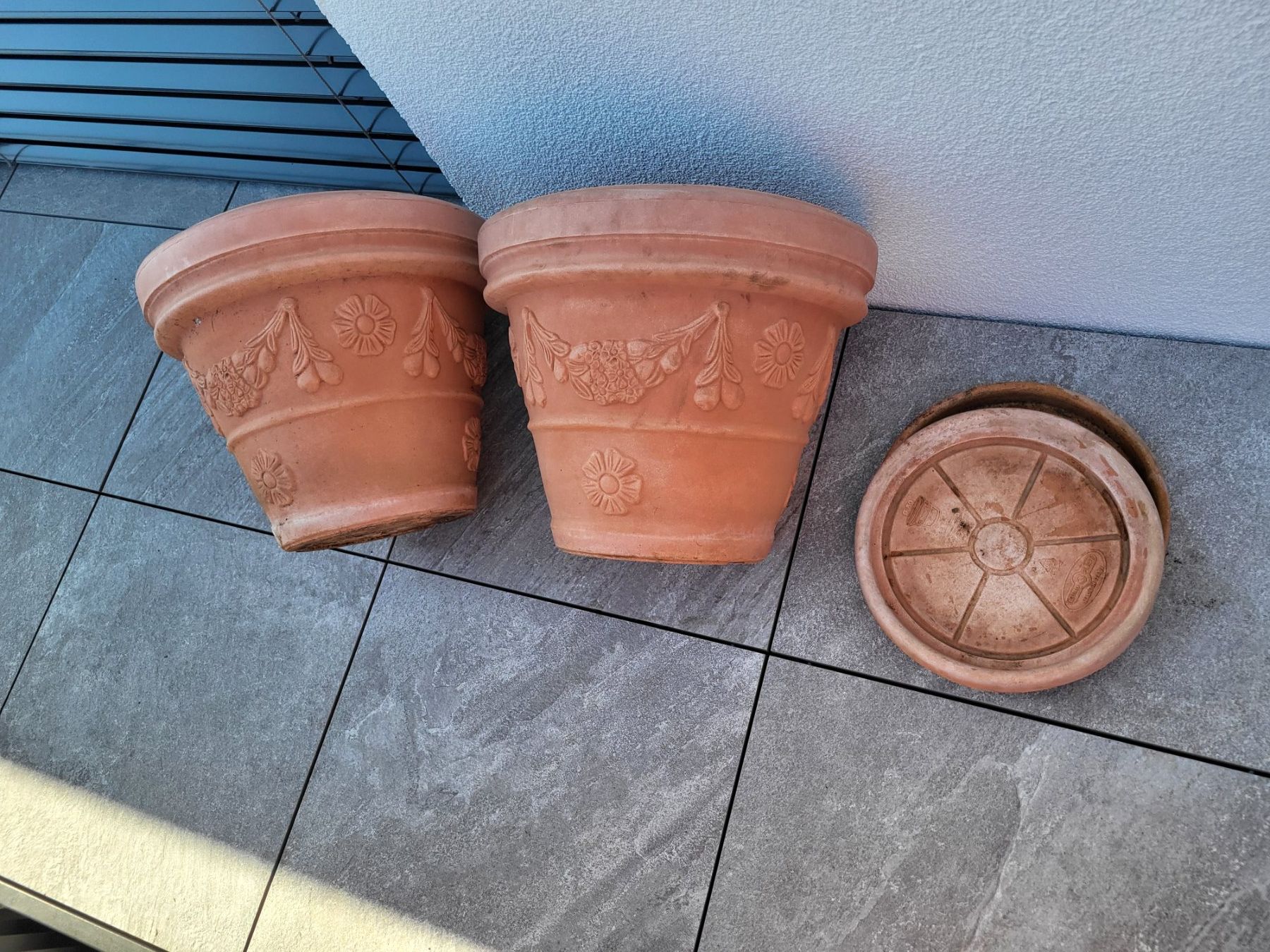 Vasi per fiori: 2 Terracotta-Imitation Blumentöpfe – Usato da Rümlang venduto da Turrin 7