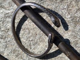 Schlangen-Armreif wunderschöner Zama Manschette, XXL