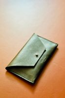 ann kurz Mini Envelope Nappa Black / Portemonnaie Schwarz