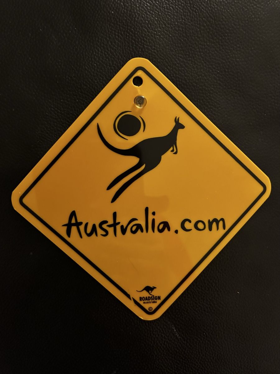 Schilder: Australian Roadsign, 12,5 x 12,5 cm – Gebraucht aus Steffisburg von Maratsch
