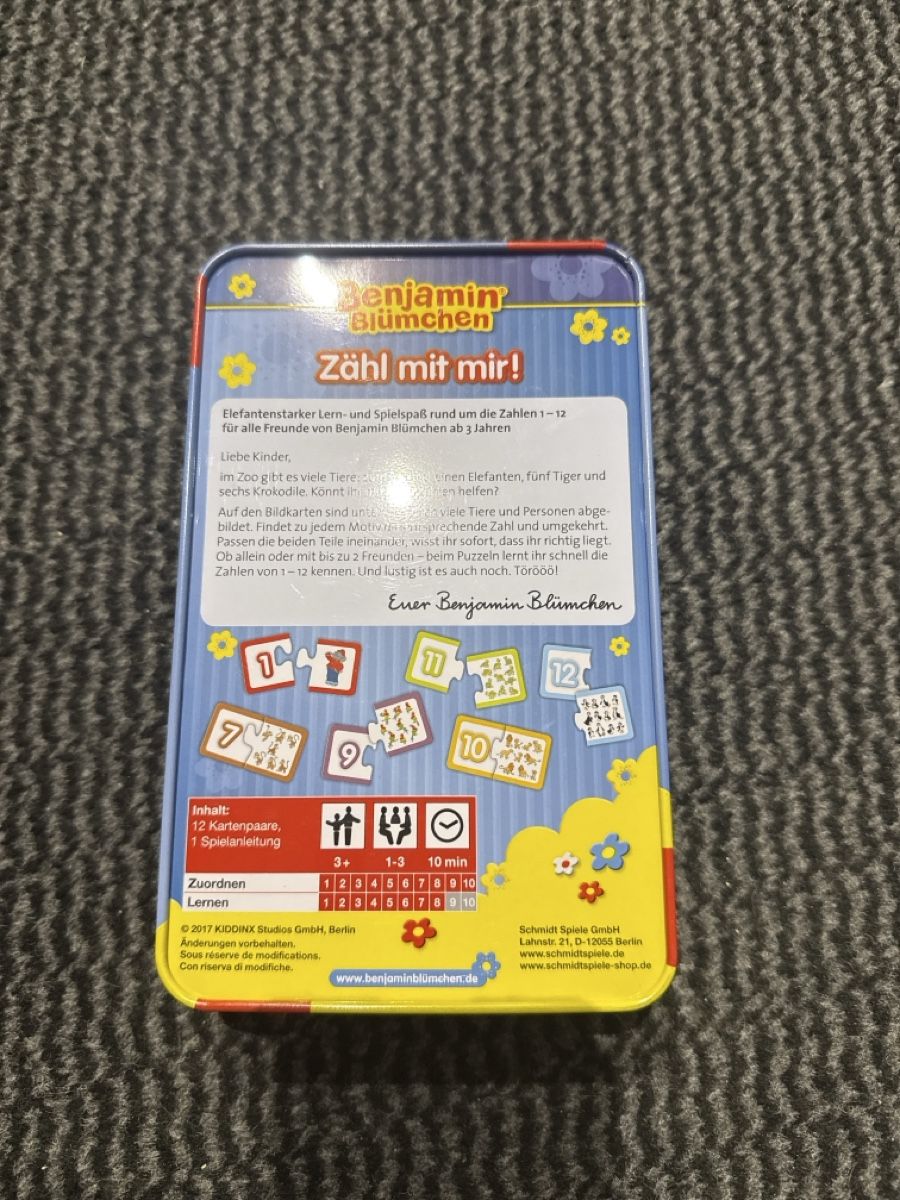 Jeux: Benjamin Blümchen Zähl mit mir Puzzle Spiel Schmidt 3+ – D'occasion à Niederglatt ZH par Ghostino12 2
