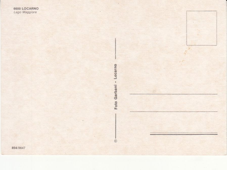 Cartoline postali: Locarno ca. 1970 – Usato da Bürglen TG venduto da StampGraf 1