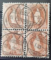 Stehende Helvetia 100B, im 4er Block, Kat.700.-