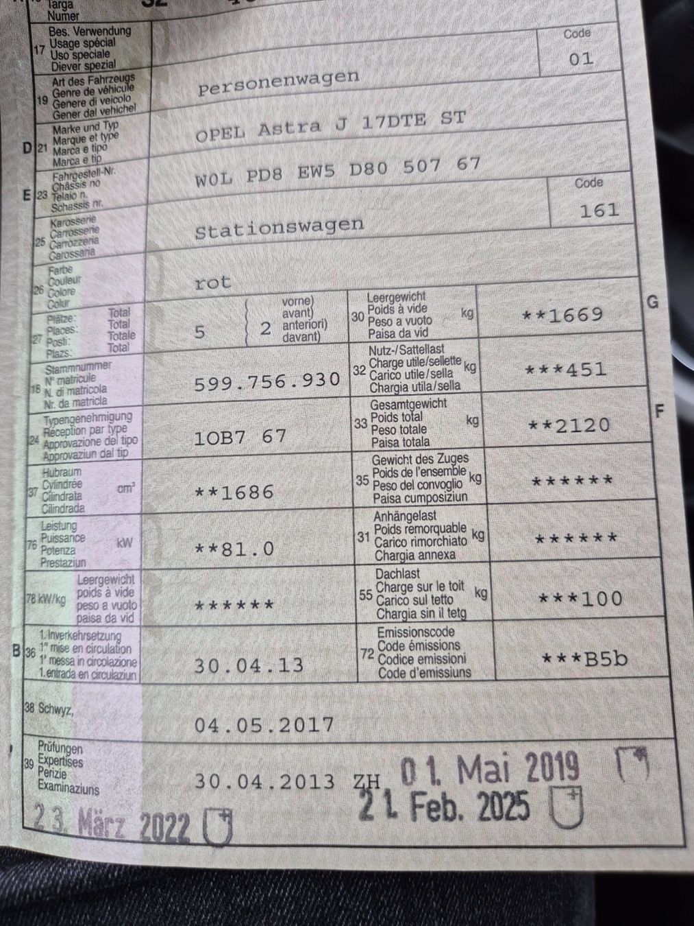 Opel Automobili: Auto Opel Astra 1.7TDI – Usato da Altendorf venduto da caj_hry2 5