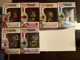 Lot complet figurines Pop Tortues Ninja vintage - Rares