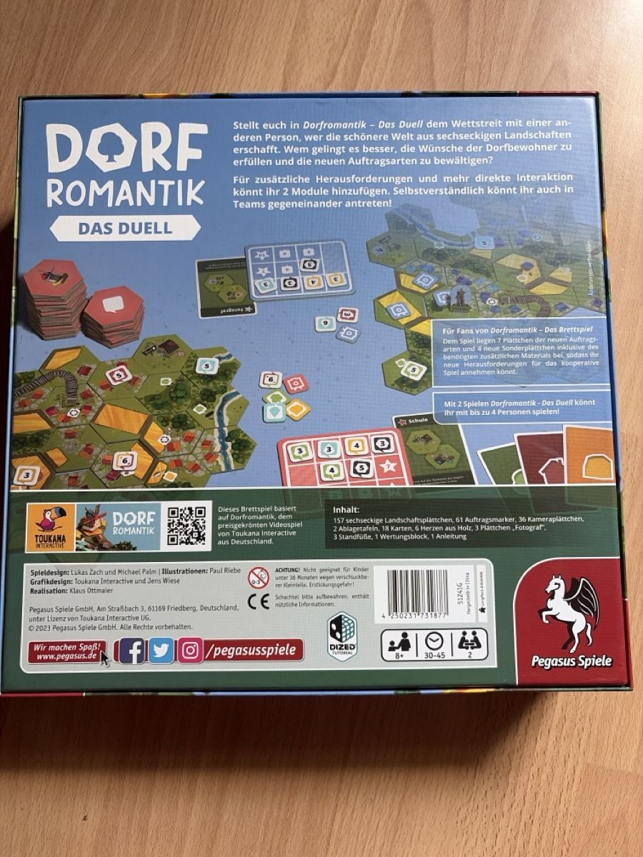 Giochi: Dorfromantik Das Duell Brettspiel Pegasus Spiele – Nuovo (secondo la descrizione) da Bern venduto da mil_25l6 1