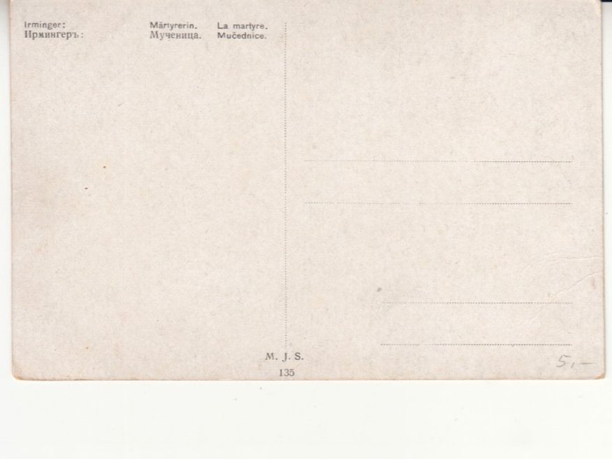 Cartoline postali: Künstlerkarte Märtyrerin ca. – Usato da Bürglen TG venduto da StampGraf 1