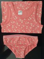 Ensemble débardeur et slip fille motif floral taille 110/116