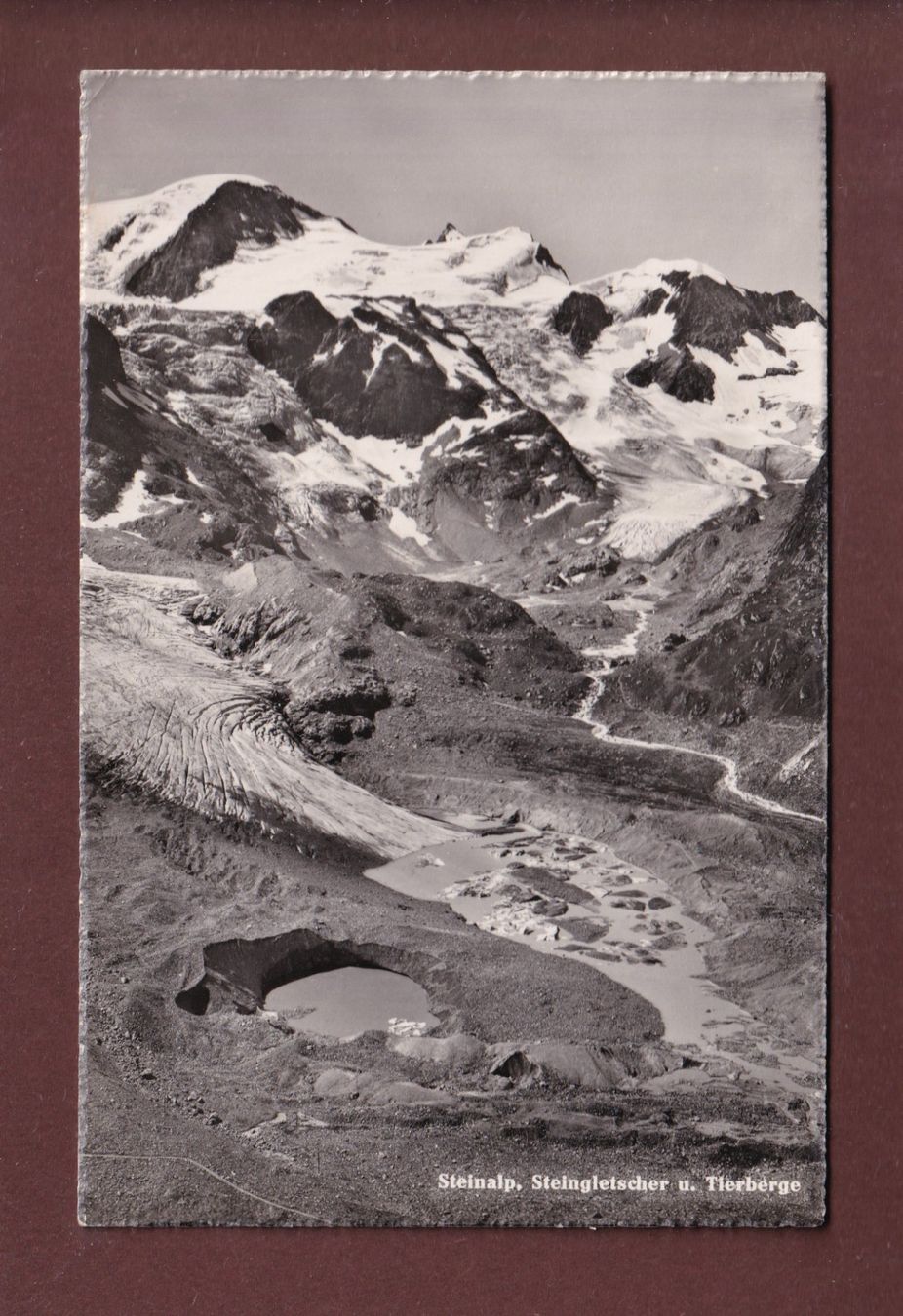 Cartoline postali: STEINALP - Steingletscher - 1948 – Usato da Pully venduto da nicecards