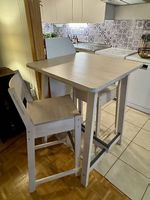 IKEA NORRÅKER  table haute/bar + 3 chaises  bouleau