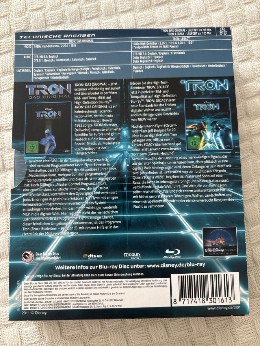 Tutti i DVDs: Tron collection – Usato da Oberentfelden venduto da Rabaelikus 1