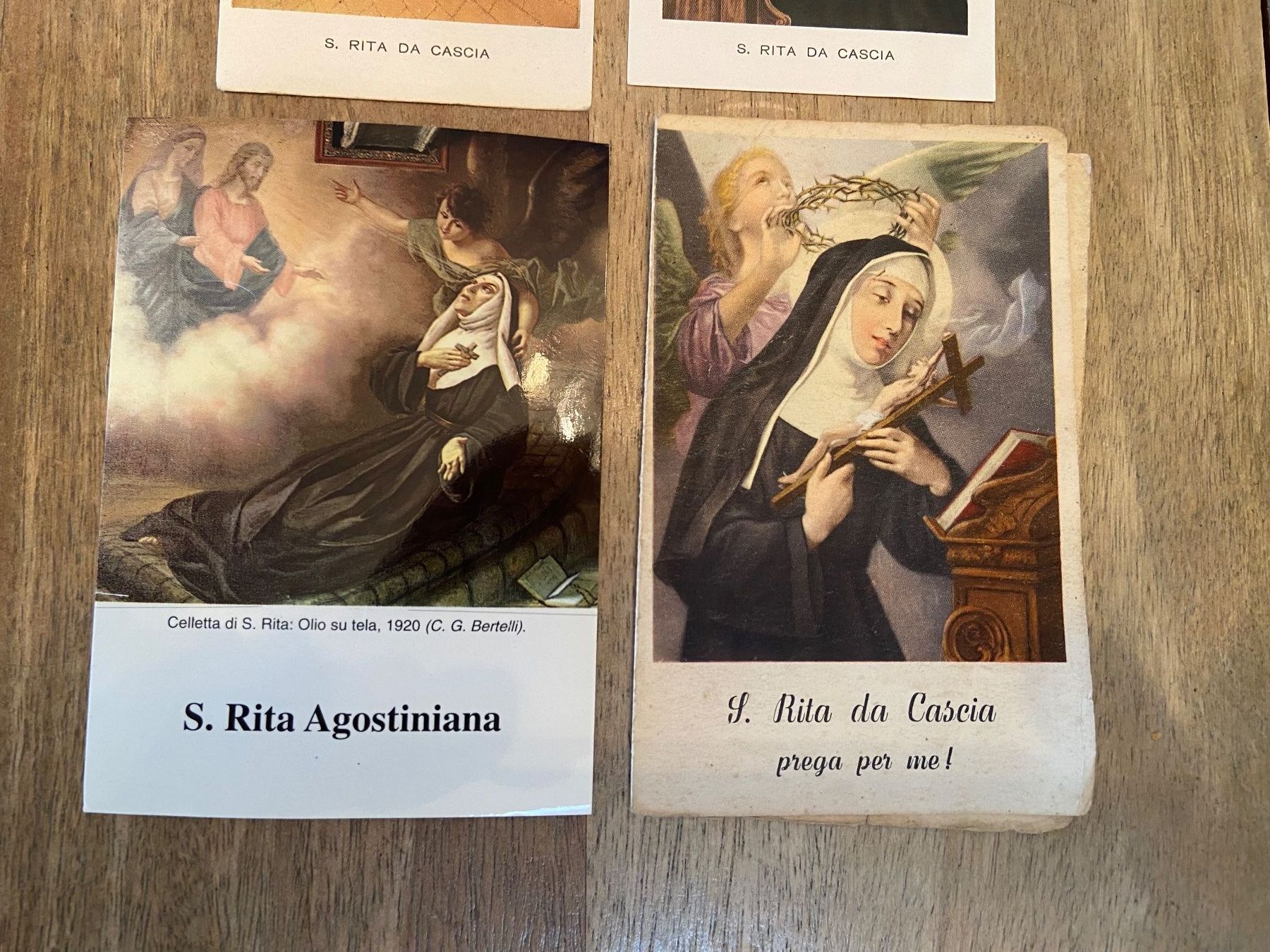 Foto & Immagini: 4 Heiligenbildli Andachtsbilder Heilige Rita da Cascia, – Usato da Luzern venduto da waterfront1 2