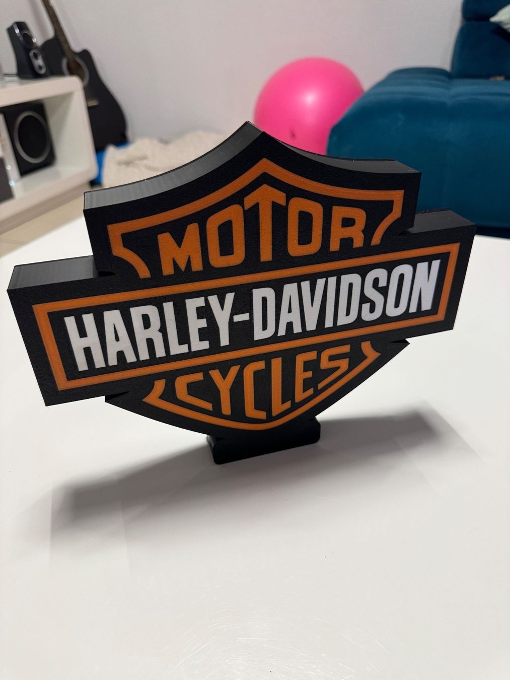Lampen: Lightbox lumière led Harley Davidson – Neu (gemäss Beschreibung) aus Vicques von PAMB3D 4