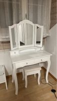 Schminktisch mit Spiegel, weiss, Top Zustand, Vintage