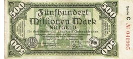 Gelsenkirchen 500 Mil.Mark mit Stempel 28.09.1923 SS++-VZ