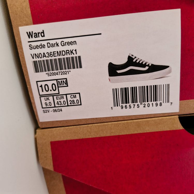 Vans Scarpe da uomo: Vans Ward, US 10 EURO 43 – Nuovo e nell'imballaggio originale da Uitikon Waldegg venduto da PJLS1 4