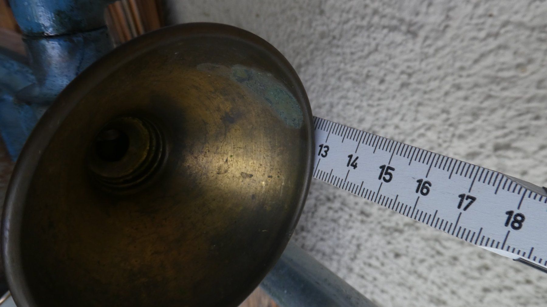 Elettrodomestici da cucina: Alte blaue Vintage Mohnmühle, Mohnquetsche – Usato da Diessenhofen venduto da Hundeseele 6