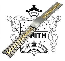 ZENITH Vintage Uhrenband Edelstahl / Bicolor