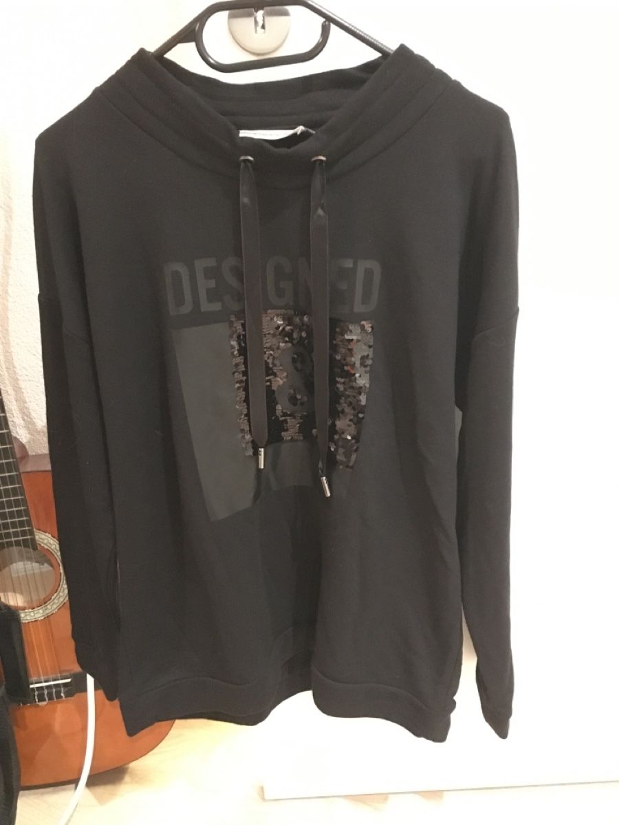 Maglioni & Felpe: Cartoon Pullover schwarz mit Pailletten Grösse S – Usato da Oberrohrdorf venduto da Desteny1 8