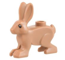 LEGO 67900pb01 Medium Nougat Hare, Standing with Black Eyes