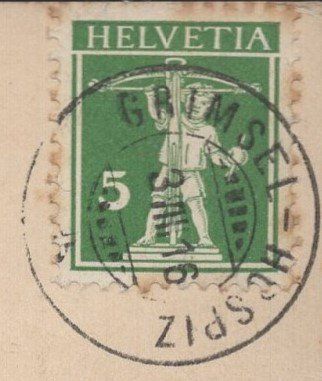 Cartoline postali: Grimsel - Hospiz   1916 – Usato da Aarau venduto da kufi44 2
