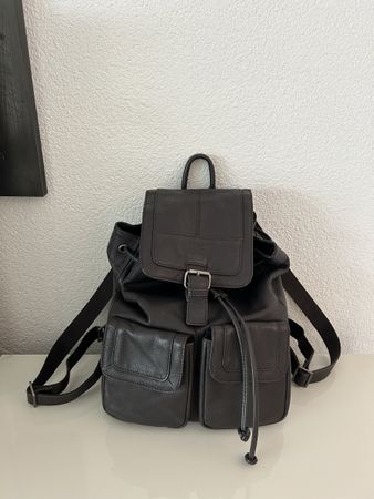 Lederrucksack Navyboot