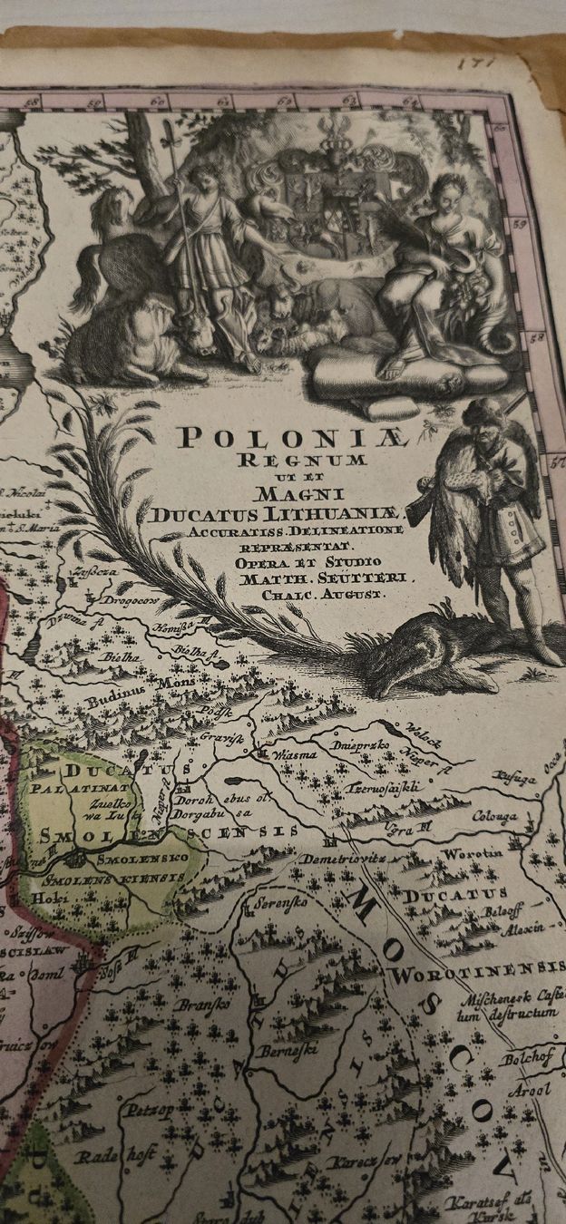Incisioni: carte 18 eme Seutter Pologne – Usato da Martigny venduto da pivert03 1