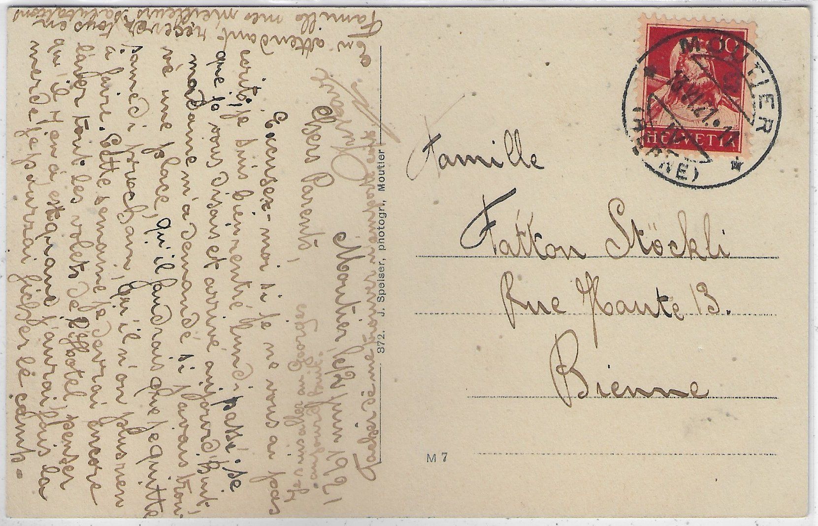 Cartoline postali: Les Gorges de Moutier mit Dampfzug - chemin de fer – Usato da Ettingen venduto da Kartenplanet 1