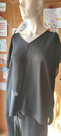 Damenbluse Kurzarm gr 50