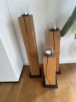 Kerzenständer Massivholz 3-er Set