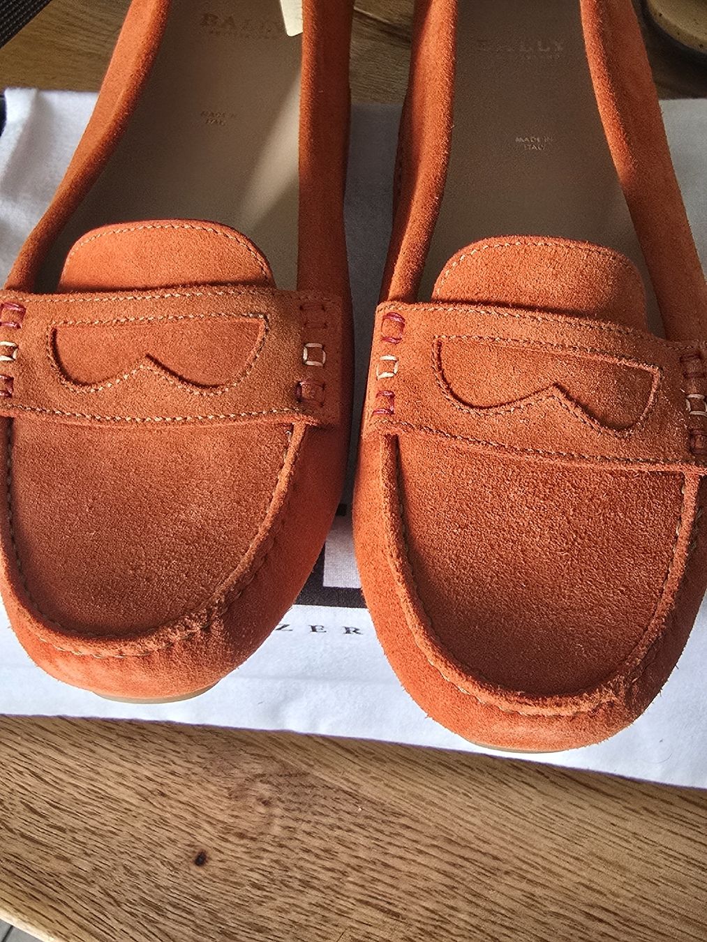 Bally Scarpe da donna: NEUE BALLY MOCCASINS, GR 40 ORANGE – Nuovo (secondo la descrizione) da Möriken AG venduto da rowyta 1