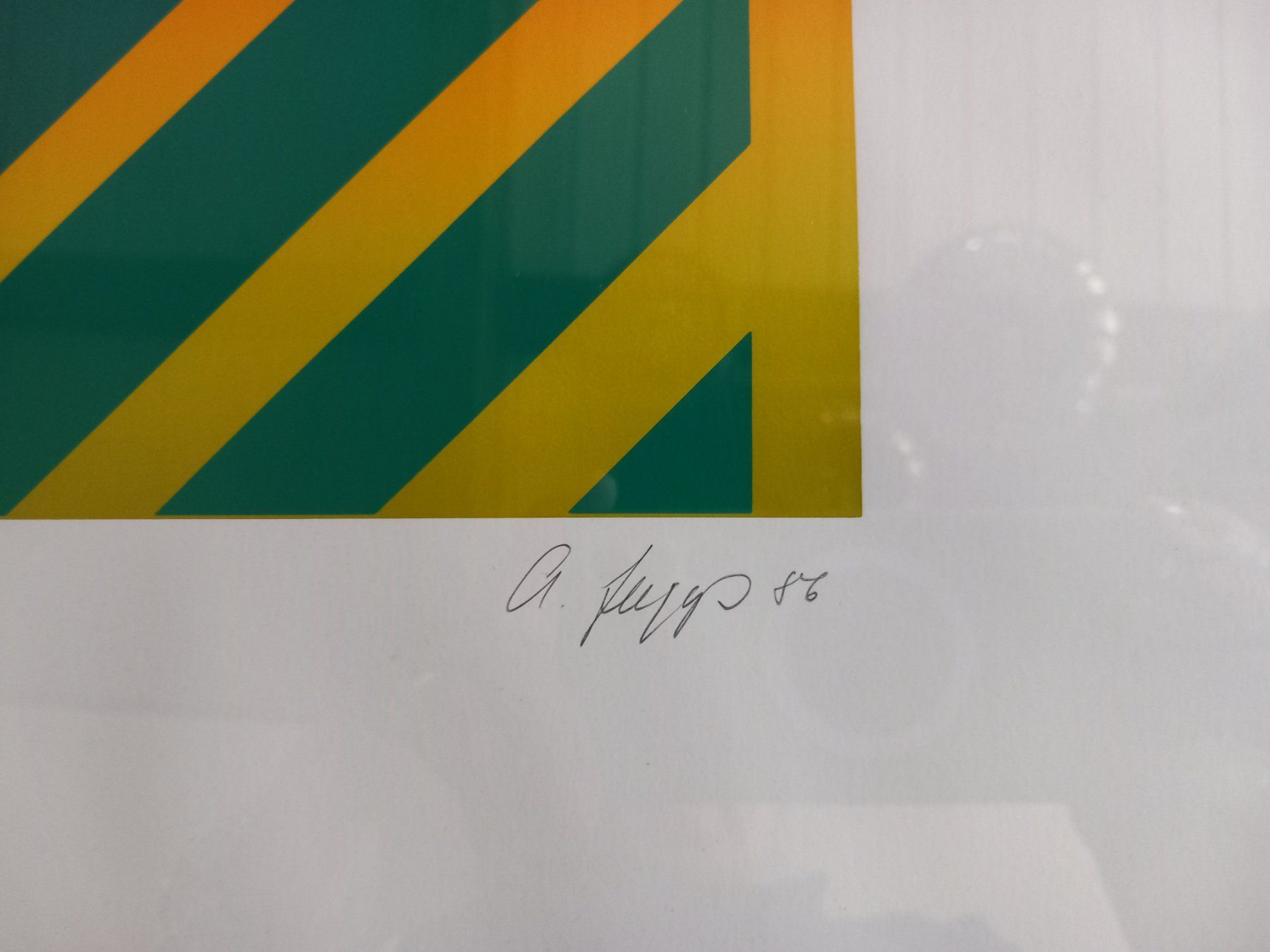 Foto & Immagini: Abstrakte Grafik  aus 1986, gerahmt – Usato da Uitikon Waldegg venduto da pkuster 2
