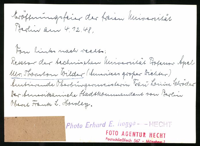 Fotografie &  Plakate: Fotografie Erhard E. Rogge, amerik. Dich – Gebraucht aus Berlin von bartko-reher 1