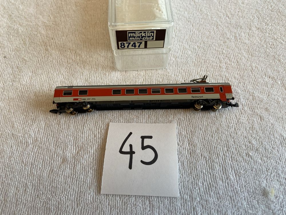Spur Z Märklin SBB Speisewagen 8747 (Gebraucht) in Mollis für CHF 33 ...