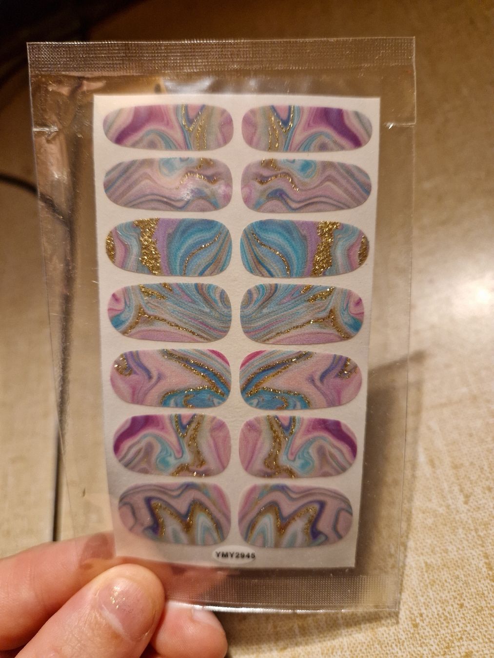 Unghie finte: Nagelfolie bunt – Nuovo e nell'imballaggio originale da Luthern venduto da Ricolinchen