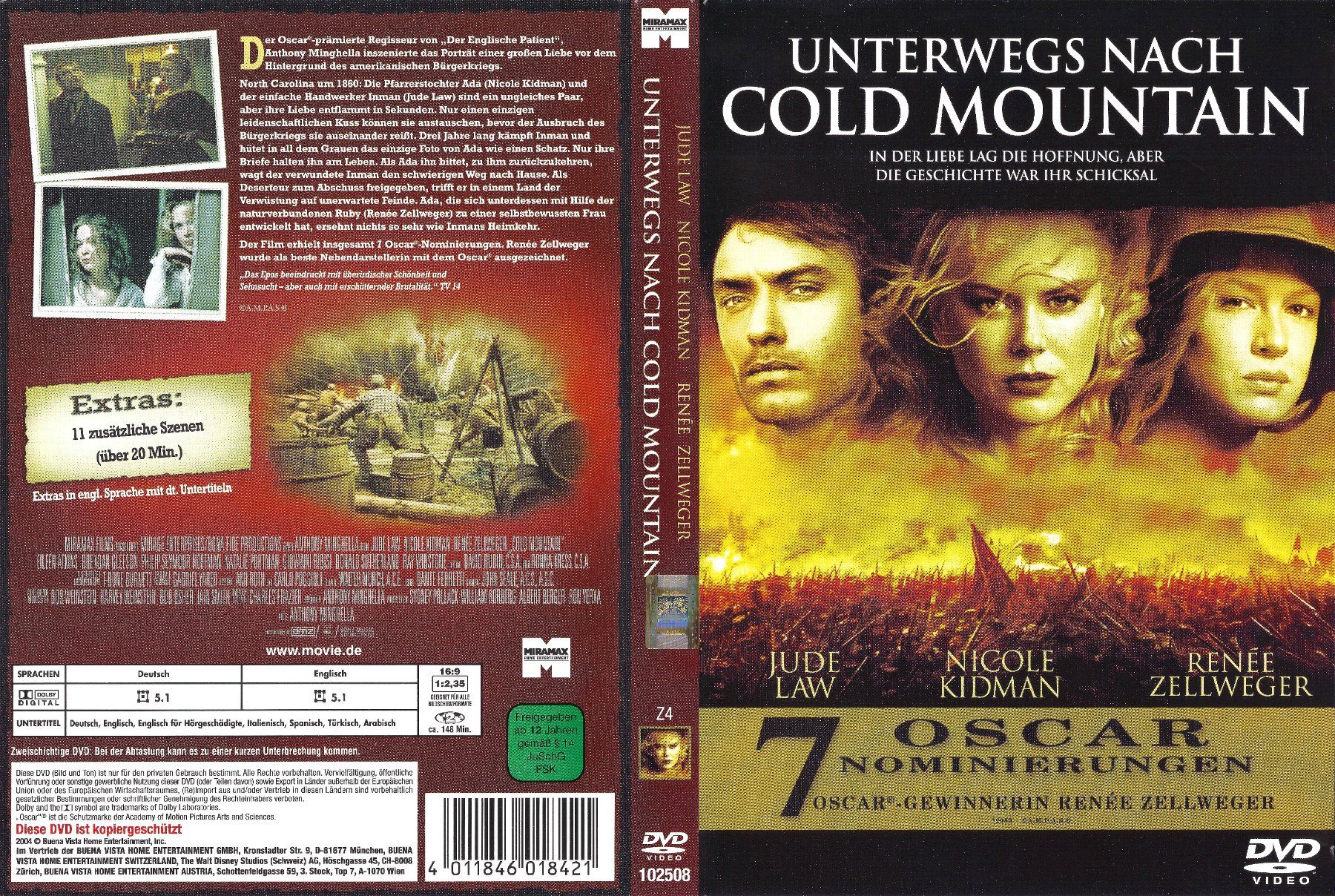 Tutti i DVDs: Unterwegs nach Cold Mountain – Usato da Zürich venduto da Cineasten