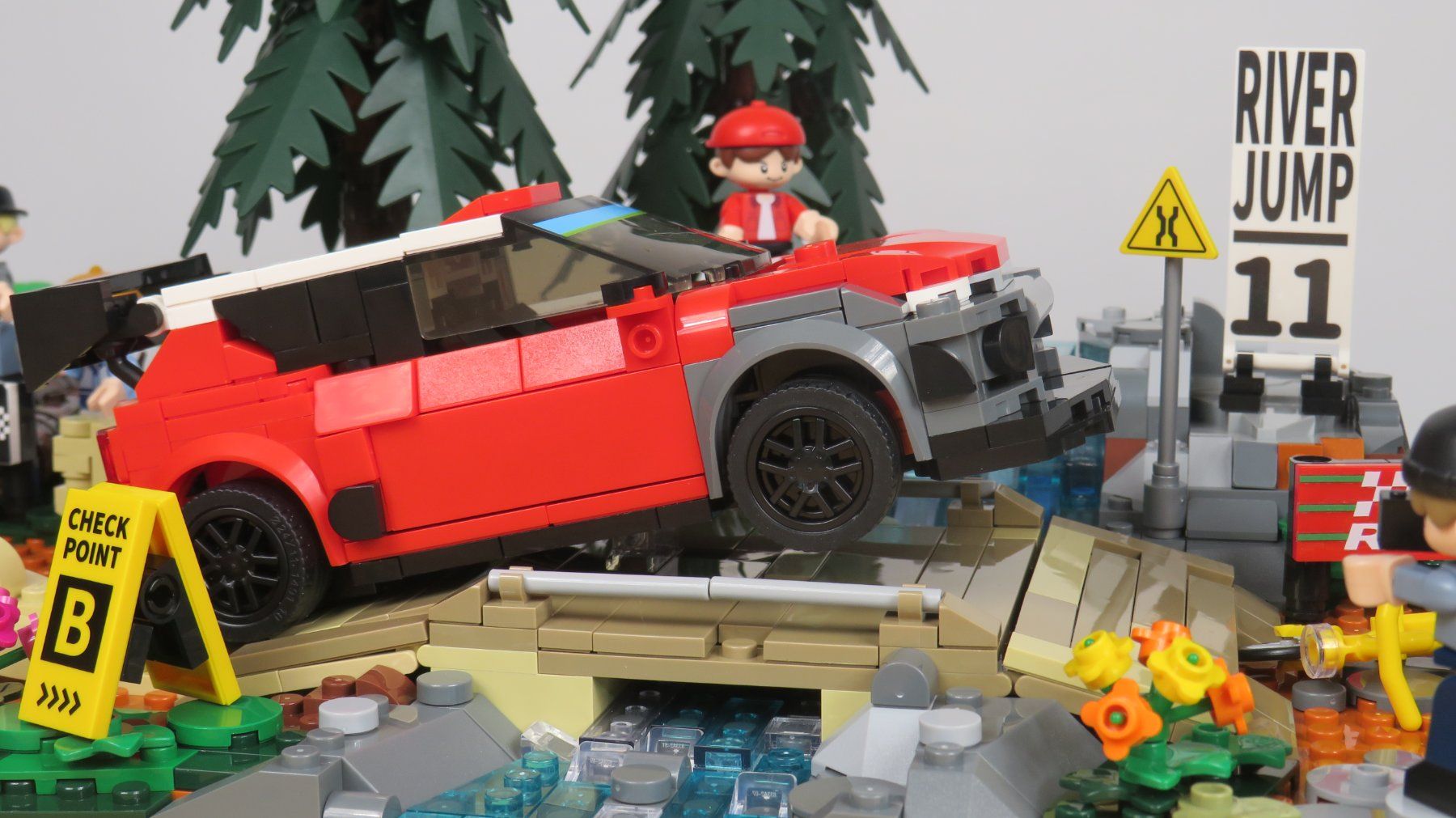 Kit di costruzioni: IAMBRICKS- 3 Sets- Rallye-Szenario - Klemmbausteinsets – Nuovo (secondo la descrizione) da Arboldswil venduto da Lubber 4