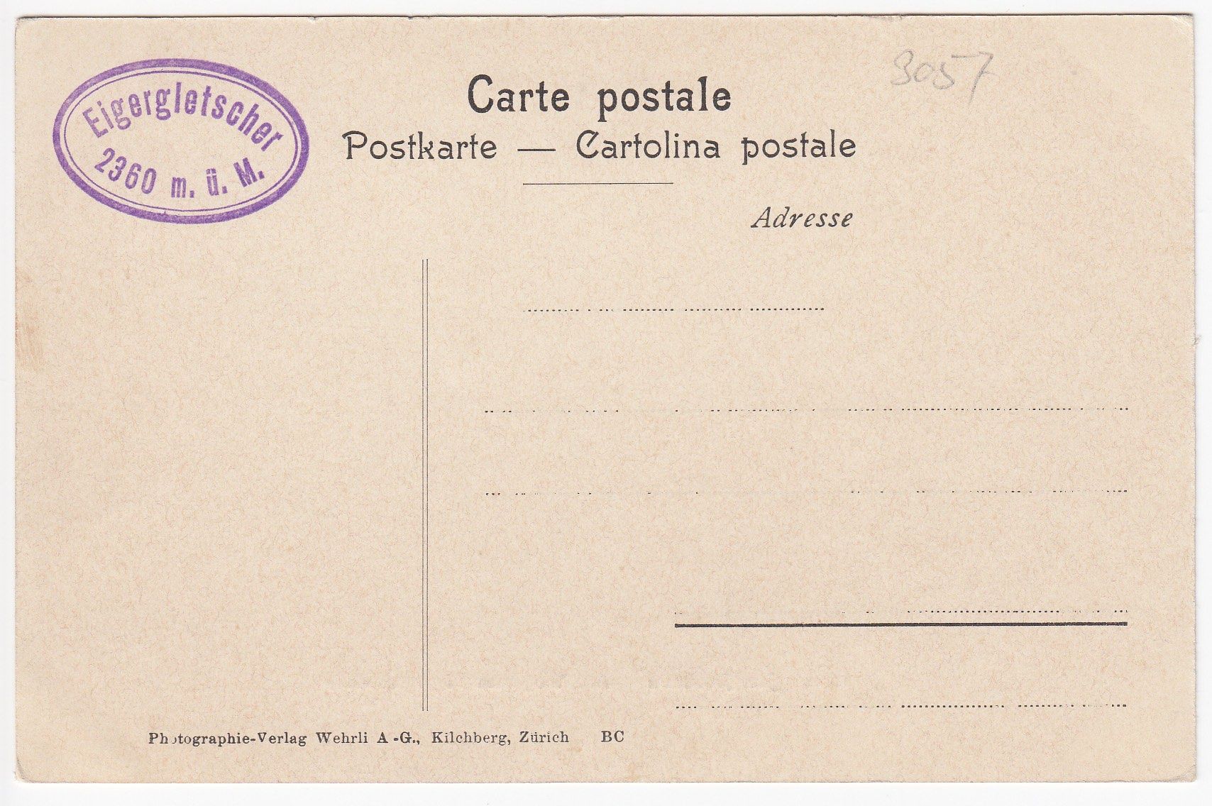 Cartoline postali: Jungfraubahn - Am Weg zum Eigergletscher - belebt – Usato da Kirchberg BE venduto da Mgh 2