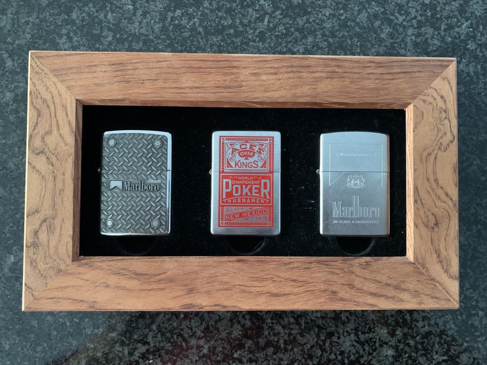 Set 3 Accendini Zippo Antivento A Benzina - Cromati, Con Incisione Personalizzata, Fluido E Pietrine Inclusi