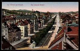 AK La Chaux-de-Fonds, Rue Léopold Robert