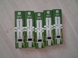 5 X STECKSOCKEL LAMPE 7 WATT 2 PIN