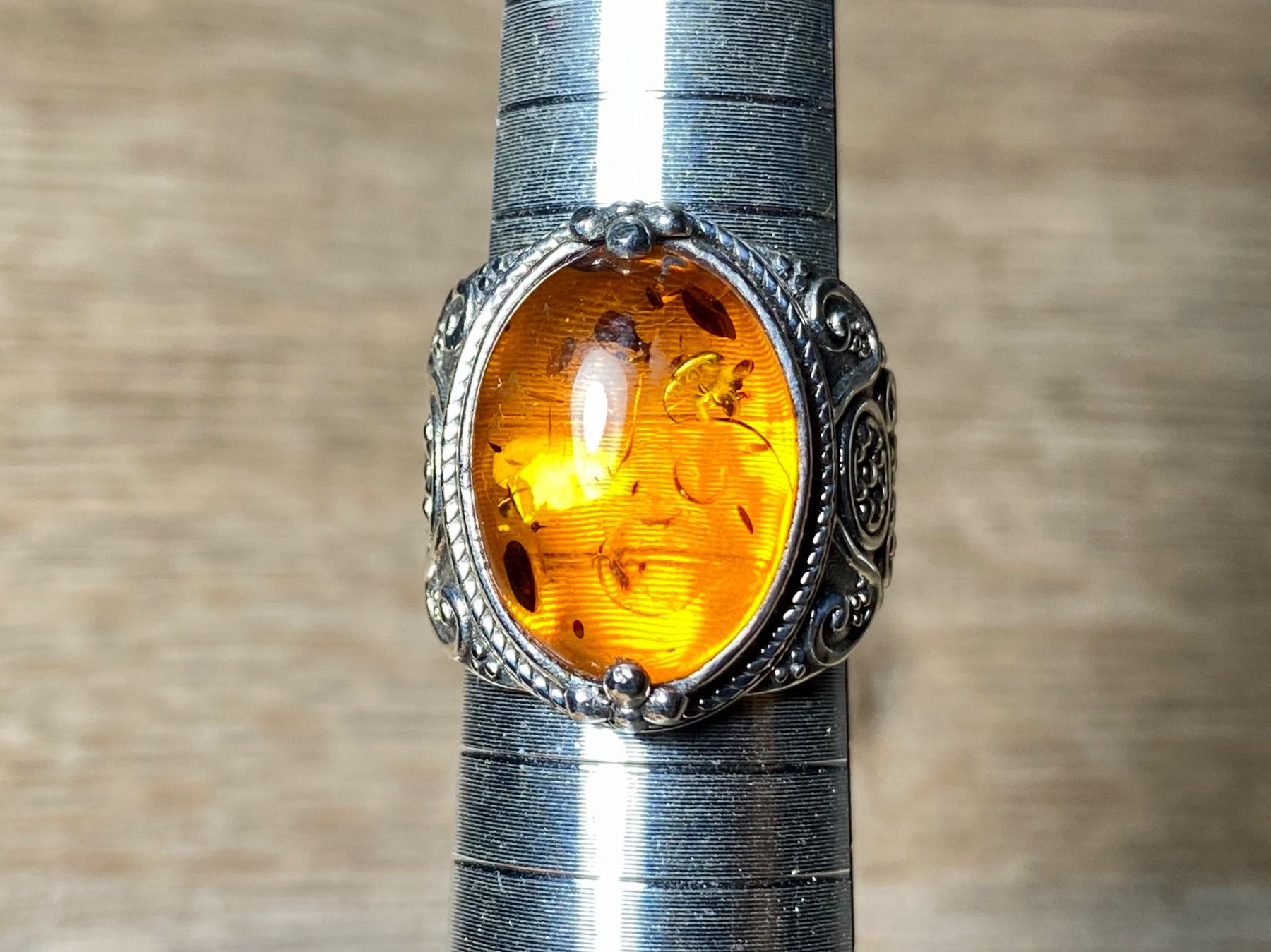 Ringe: Orientalischer Silber 925 Ring Cognac Bernstein – Neu und originalverpackt aus Laax von Kiki_Kingdom3 1