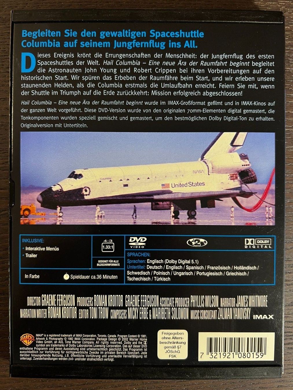 Tutti i DVDs: Hail Columbia! – Usato da Zürich venduto da FilmFreunde 1