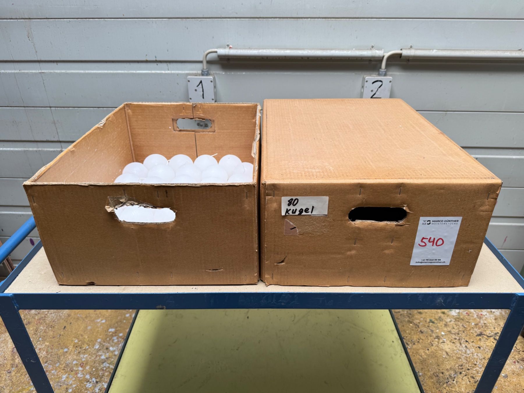 Candele: 540 Posten Raureifkerzen aus Liquidation – Usato da Derendingen venduto da Meisterstuecke 1