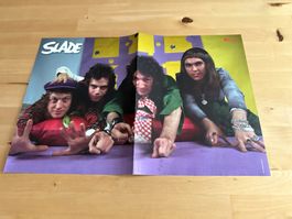 SLADE tolle rare Berichte + Poster + ungebrauchtes Ticket!
