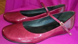 Ballerina Lackleder Damenschuh dunkelrot